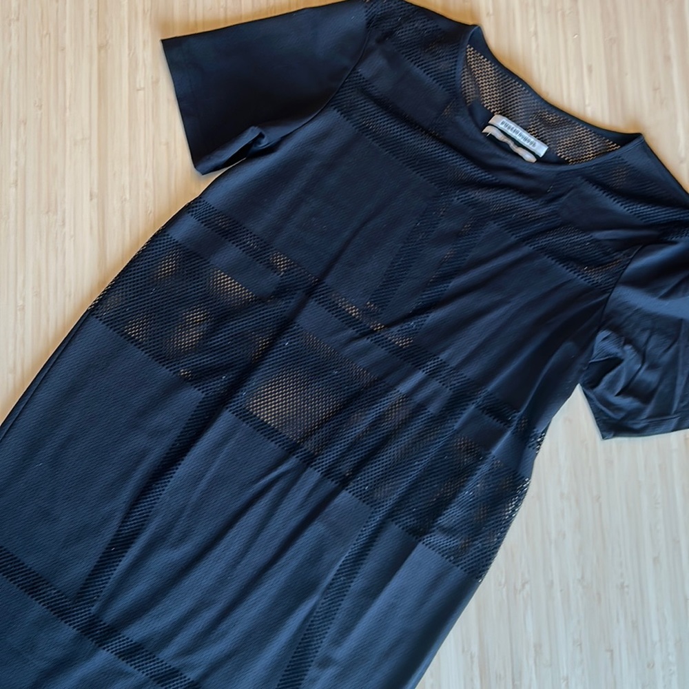 Public School New York Black Mesh Beach Cover Up